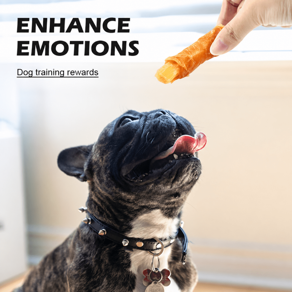 Chicken Sweet Potato Dog Treats, Thick Sliced Chicken and Sweet Potato Jerky Strips, High Protein Rawhide Free Chews for Small Medium Large Dogs, Easy to Digest Training Rewards and Healthy Daily Snacks