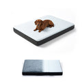 Double-Sided Orthopedic Dog Bed with Egg Crate Foam, Removable Washable Cover and Anti-Slip Base, Gray Crate Mat, 22.05 x 35.04 Inches