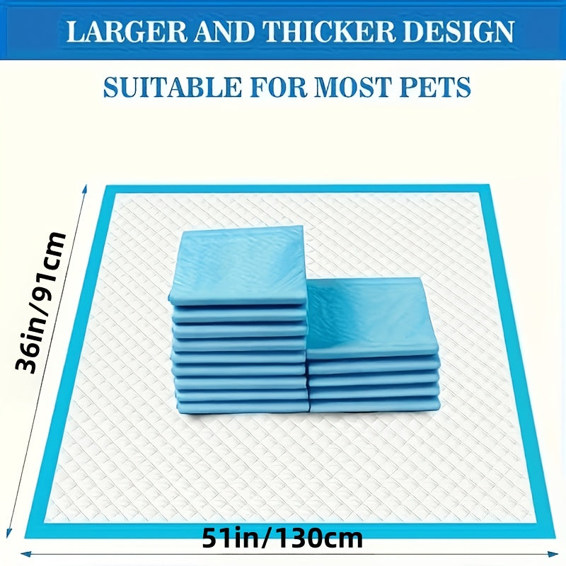 Puppy Pads 36 x 51 Inch 50 Count or 23 x 24 Inch 47 Count, Six-Layer Absorbent Dog Pee Pads with Leak-Resistant Backing for Indoor Potty Training