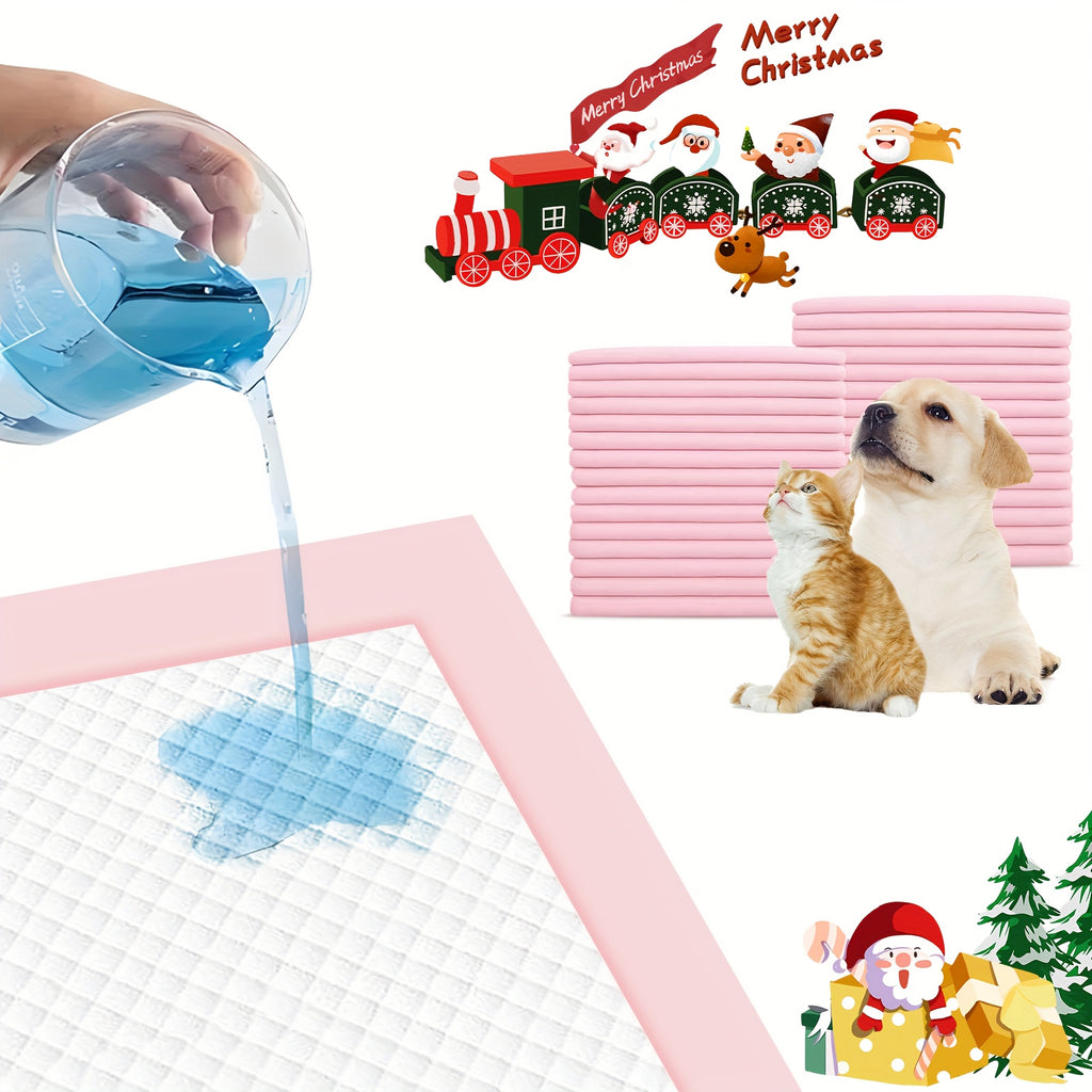 Pink Puppy Pee Pads 100 Count, 23.2 x 23.2 Inch Six-Layer Absorbent Pet Potty Training Mats for Indoor Housebreaking, Kennels and Everyday Home Care
