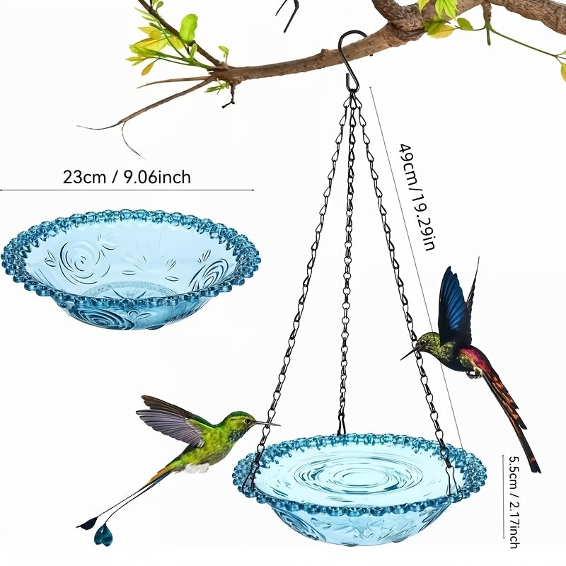 Solar Powered Bird Bath with 3-Tier Fountain Options, Detachable Recirculating Water Feature for Garden, Patio and Backyard Birdwatching