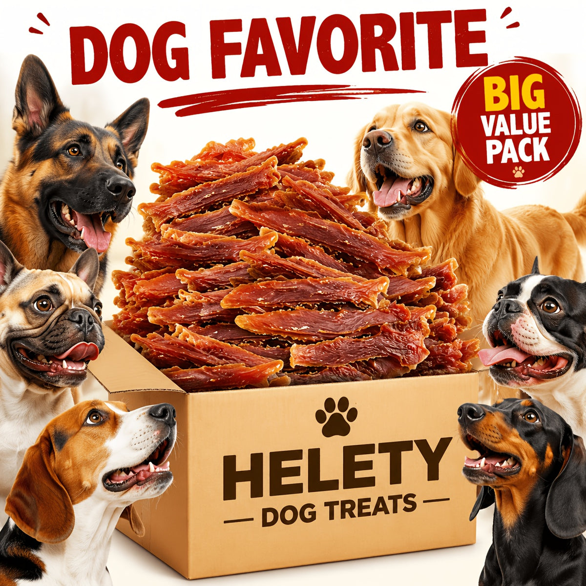 Chewy Duck Jerky Dog Treats for Supervised Training and Daily Rewards, Happy Beak Bites, Duckie Delights and Dual Flavor Pack Options