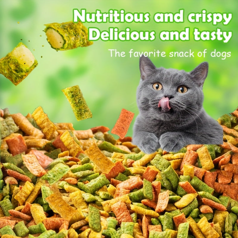 Fish Shaped Cat Biscuits 150g / 5.29oz, Low-Temperature Baked Crunchy Cat Treats for Supervised Rewards, Everyday Snack Time and Food Topping