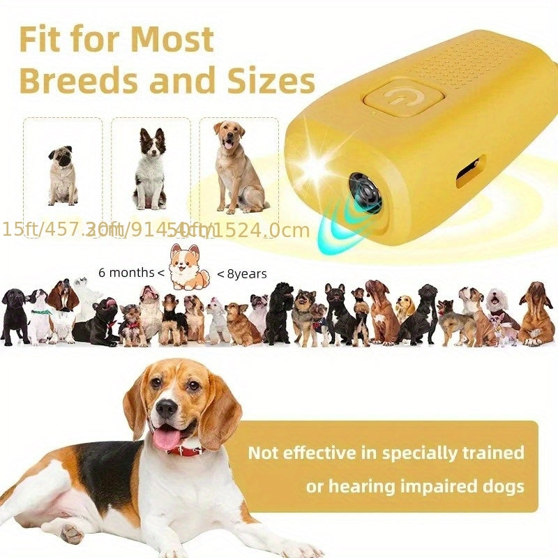 Dog Repeller with Soundwave Technology, Anti-Barking Dog Training Device for Adult Handlers, One-Size Design in Seven Color Options