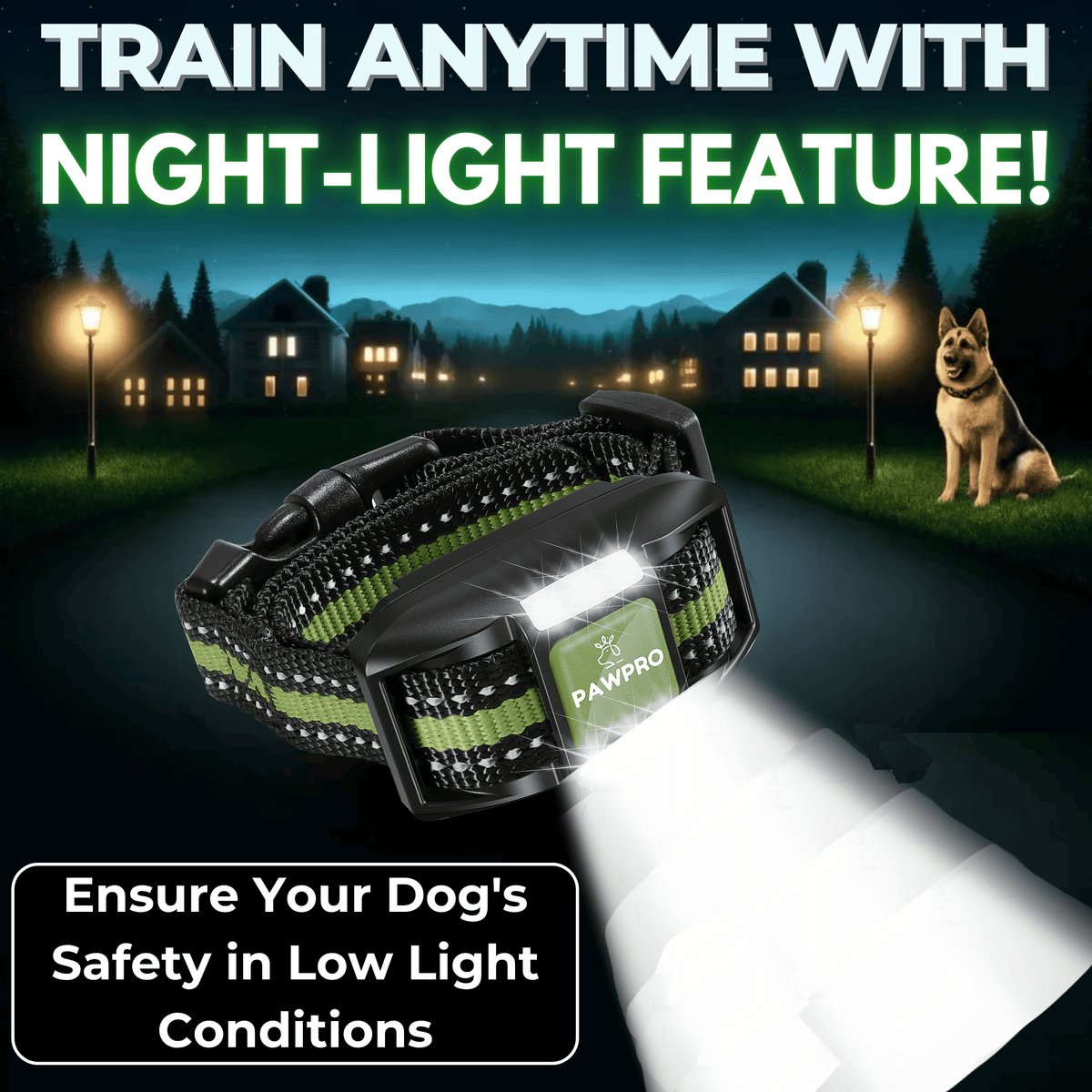 Long Range Dog Training Collar with Remote, PAWPRO Listed 4-Mile Range, 124 Adjustable Levels, Beep, Vibration, Static and Night-Light Modes