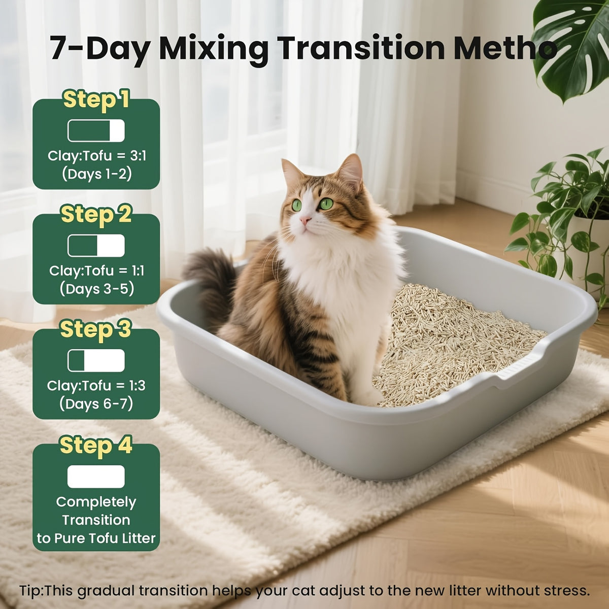 Enzyme Tofu Cat Litter with Light Soy Milk Scent, Plant-Based Clumping Low-Tracking Pellets for Indoor Cats, 9 lb Bag or 18 lb Two-Pack