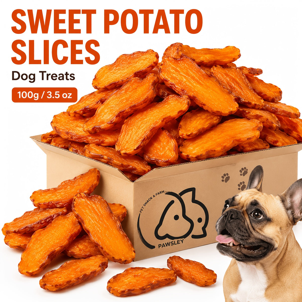 Dried Sweet Potato Slices for Dogs, Chewy Dog Treats in 78g or 0.4 lb Options plus 200g Sweet Potato Chips and Cheese Stick Combo for Supervised Rewards