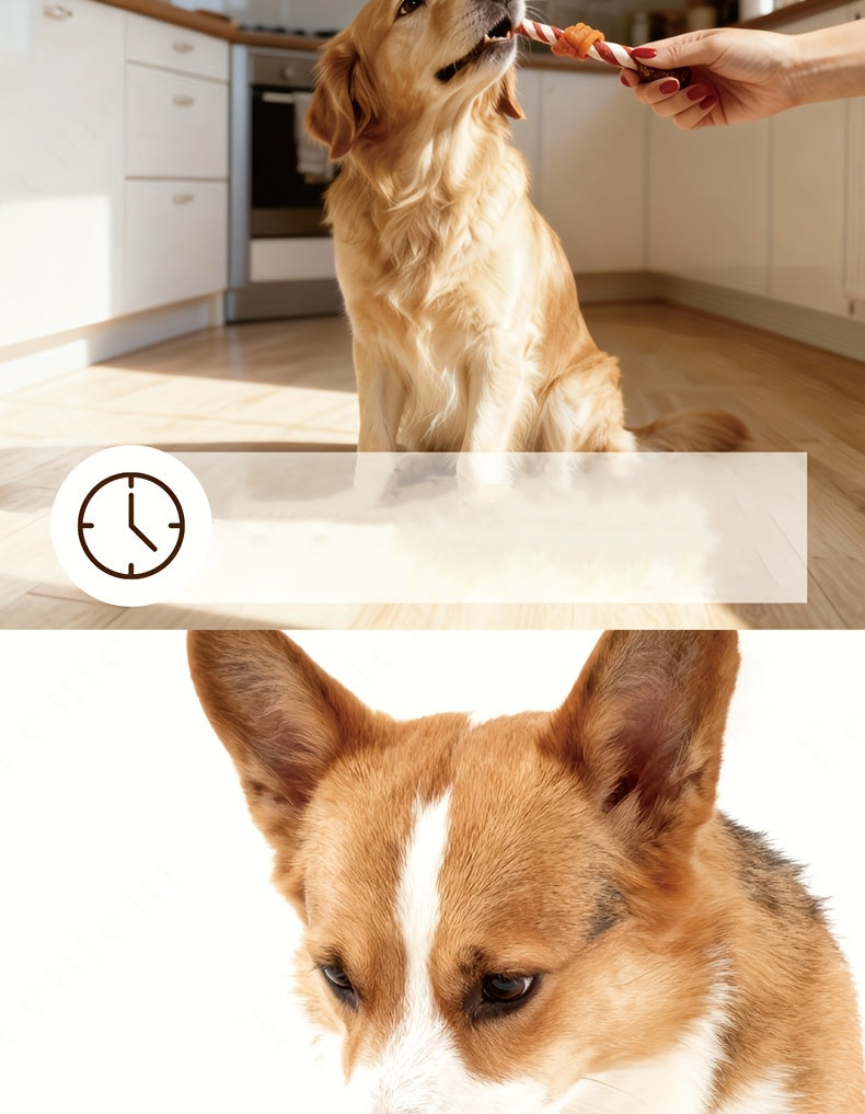 Dog Chew Treats 155g, Winding Stick Snack Option for Small Medium and Large Dogs, Supervised Chewing Rewards for Everyday Treat Time