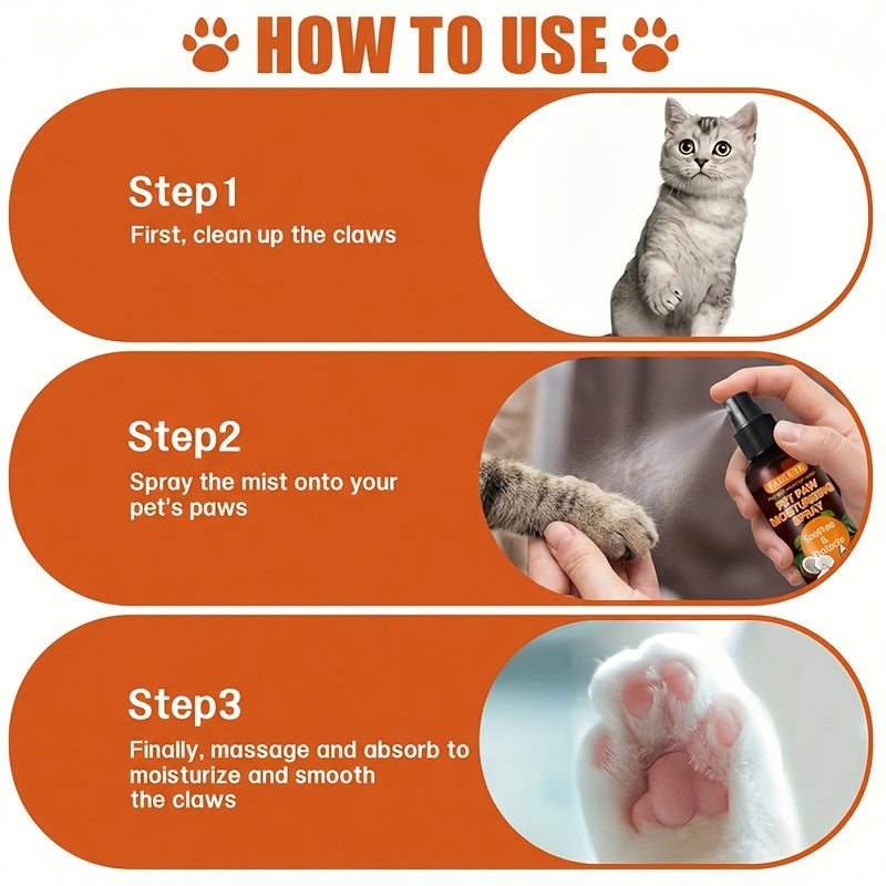 Dog Paw Moisturizer for Dogs and Cats, 50mL Pet Paw Pad Care for Dry Rough Pads, Grooming Supply for Owner-Managed Everyday Care Routines
