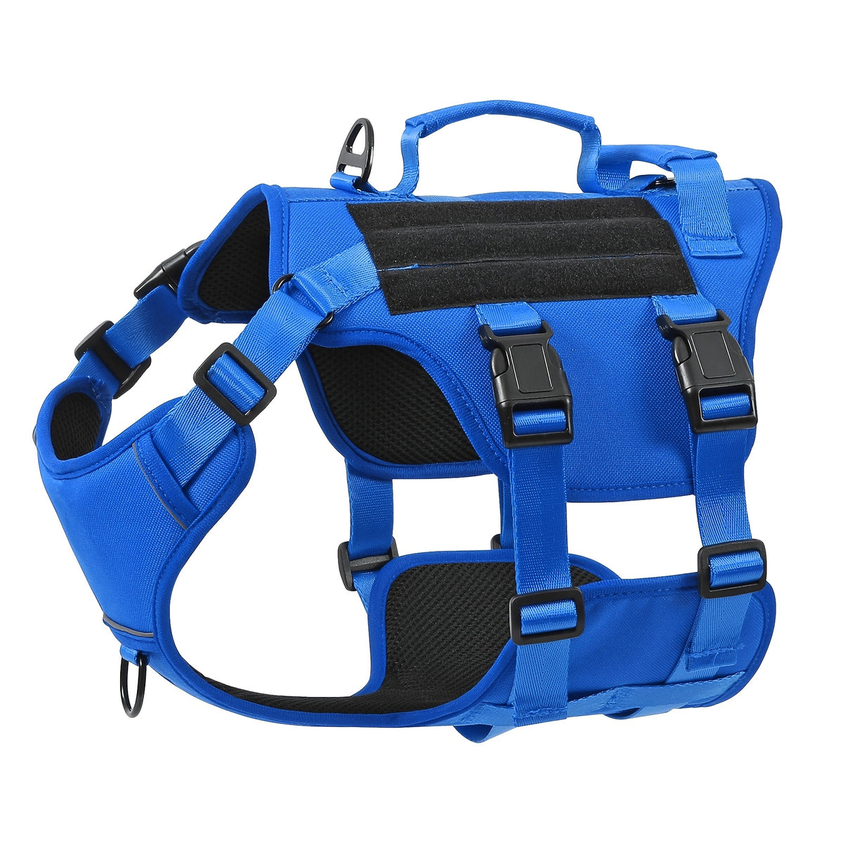 Full Body Dog Harness with Lift Handle, Soft Padded Adjustable Reflective Walking Vest with Leash Clip for Hiking and Training, S to XL