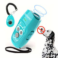 Ultrasonic Anti Barking Device with 3 Sound Wave Modes and Beep Cue, Rechargeable Dog Training Tool with LED Light, Wrist Strap and Listed 16.4ft Range