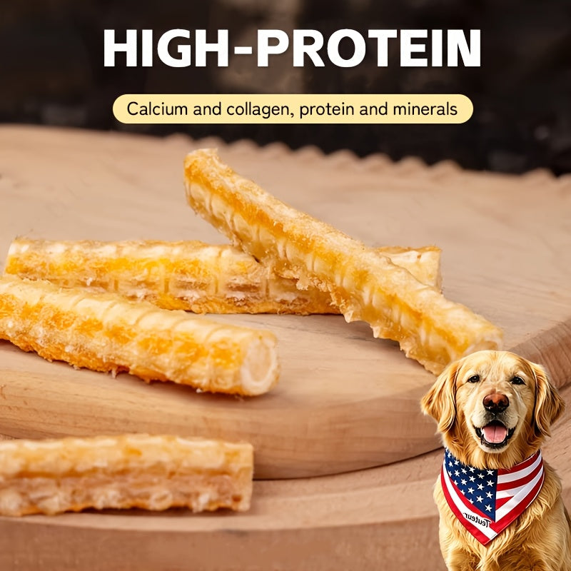 Salmon Bone Dog Treats, 80g Freeze-Dried Crunchy Fish Snacks for Small and Medium Dogs, Supervised Reward Treats for Everyday Treat Time