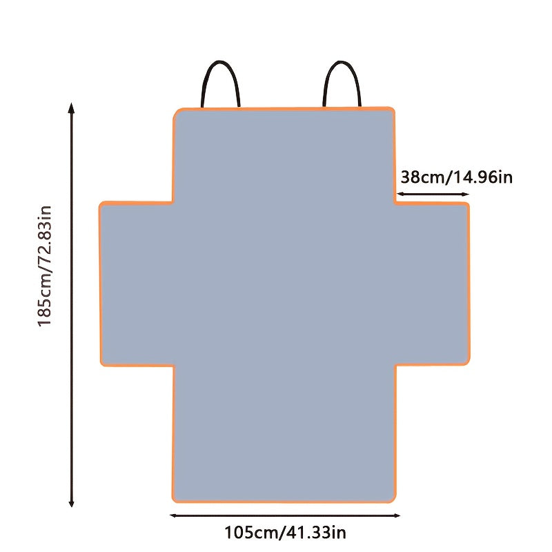 Dog Cargo Liner with Orange Trim and Side Flaps, Pet Trunk Cover for SUVs and Cars, Rear Interior Protector for Everyday Travel