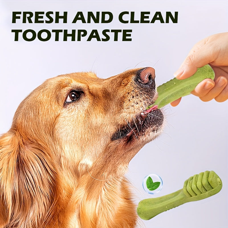 Beef-Flavored Dog Dental Chews, 6 Toothbrush-Shaped Chew Treats for Medium and Large Dogs, Textured Snacks for Supervised Reward Time