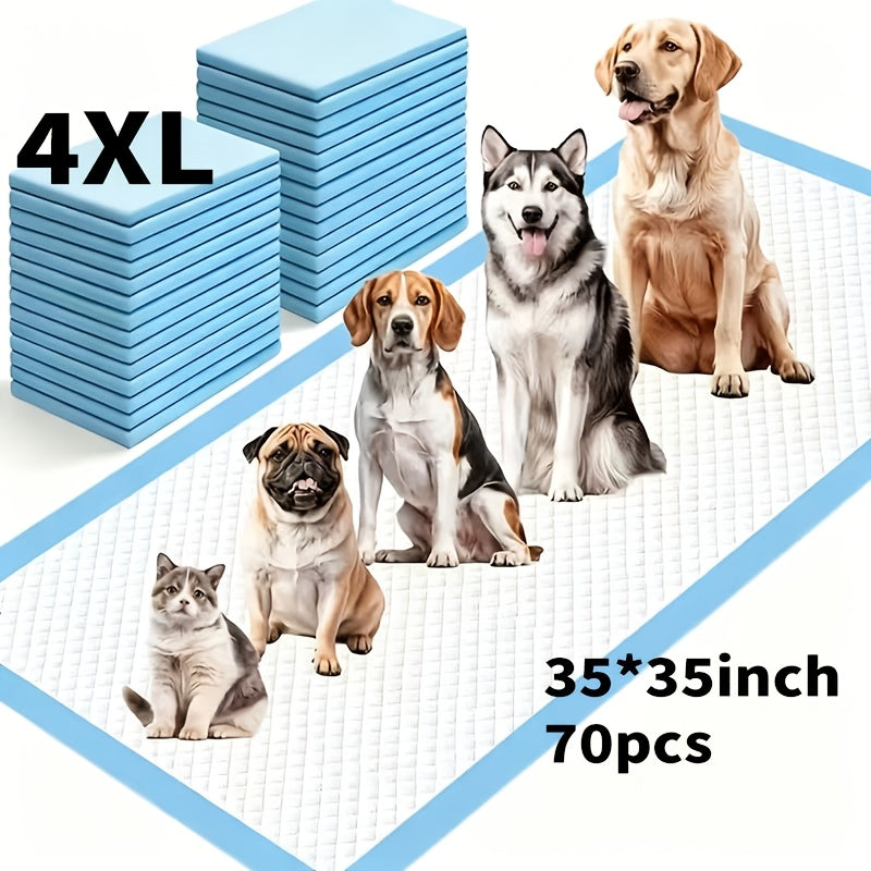 Oversized Dog Pee Pads for Large Dogs, Disposable Absorbent Potty Training Pads in 34 x 55 Inch 45 Count or 35 x 35 Inch 70 Count Packs