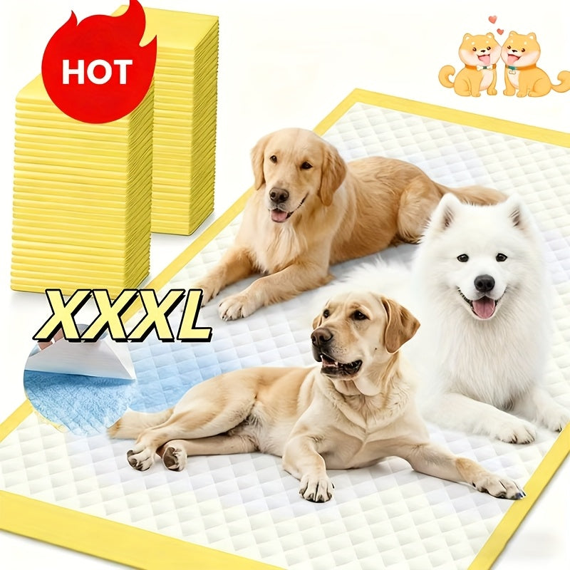 Thickened Dog Pee Pads 100 Count, Disposable Absorbent Puppy Training Pads with Leak Protection and Odor Control, Puppy or Large Dog Options