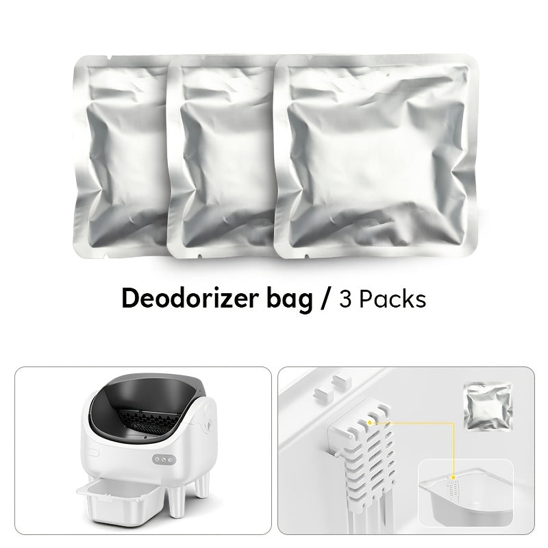 Sensor Equipped Self Cleaning Litter Box with Open Design, Extra Large Automatic Cat Toilet and Large Waste Compartment for Multi-Cat Homes