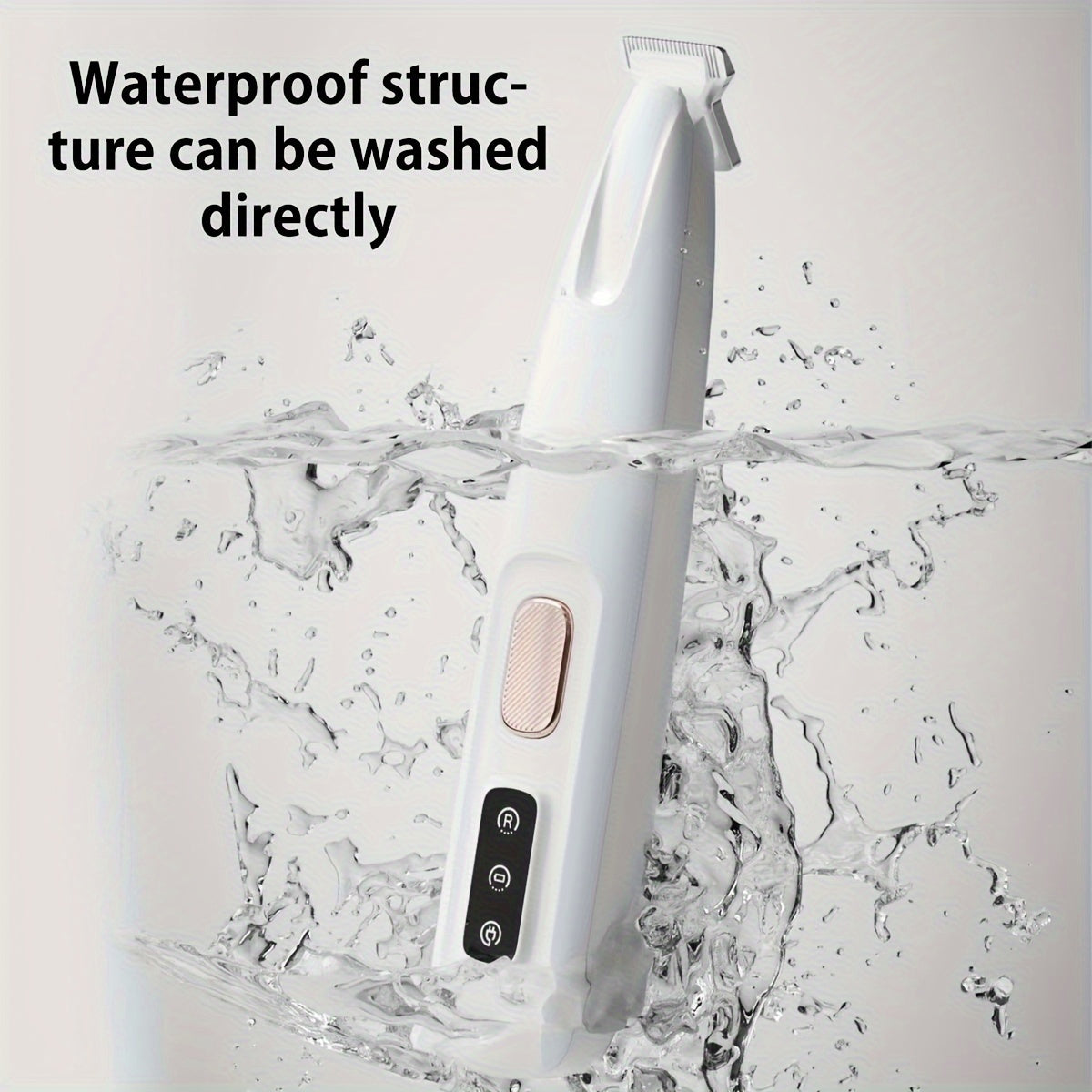 Pet Grooming Clippers for Cats and Small Dogs, White Low-Noise Hair Trimmer with USB and Battery Power for Home and Travel Grooming
