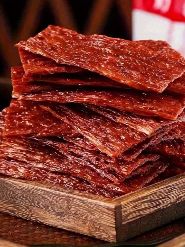 Beef Tendon Dog Treats, 150g / 5.29oz Chew Strip Option with Beef Cube and Egg Yolk Beef Selections for Training Rewards and Supervised Snack Time
