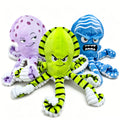 Octopus Dog Toys 3 Pack, Soft Plush Sound-Making Toy Set for Small, Medium and Large Dogs, Interactive Gentle Tug and Indoor Play