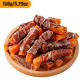 Duck Wrapped Sweet Potato Dog Treats, 5.29 oz Chewy Dog Chew Sticks for Daily Training Rewards and Snack Time for Small, Medium and Large Dogs