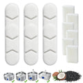 Dog Water Fountain Replacement Filters for IDEAZOOS 7L and 12L Stainless Steel Pet Fountains, 6-Set Refill Pack for Everyday Maintenance