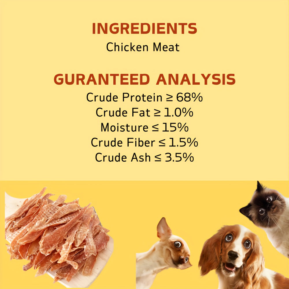 Chicken Jerky Treats 2 Pack, Two 150g Bags of Chewy Pet Snacks for Supervised Reward Sessions, Everyday Treat Time and Pet Lover Gift Baskets