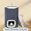 Small Cat Tree with Sisal Scratching Post and Cozy Condo Nest, Multi-Tier Indoor Cat Tower in 23 or 23.62 Inch Options for Kittens and Cats