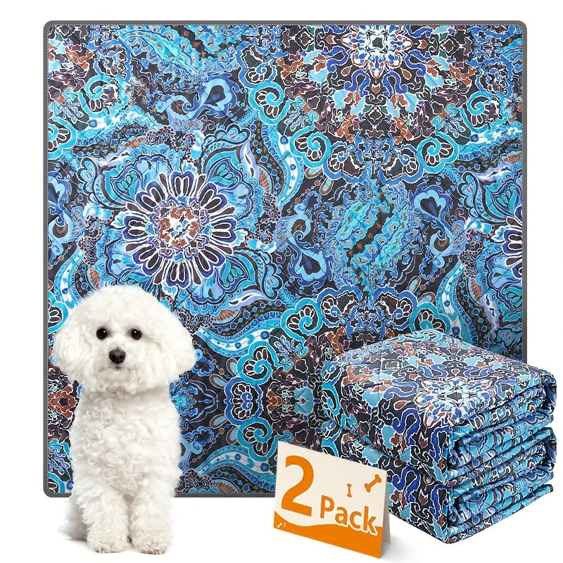Washable Dog Pee Pads with 4-Layer Absorption, Reusable Non-Slip Puppy Potty Training Mats in 31 x 36, 41 x 41 and 72 x 72 Inch Sizes