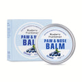 Dog Paw Balm with Blueberry, 60g Paw and Nose Moisturizer for Dogs and Cats, Daily Pet Grooming Wax for Dry Pads and Nose Care