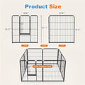 Dog Playpen 8 or 16 Panels, Portable Indoor Outdoor Pet Exercise Pen for Supervised Puppy Play, Backyard Gardens and RV Camping Trips
