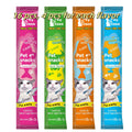 Squeezable Cat Treats Variety Pack, Lickable Cat Sticks in Tuna, Salmon, Chicken and Beef Flavors, 16 Count or 101 Count with Feeder