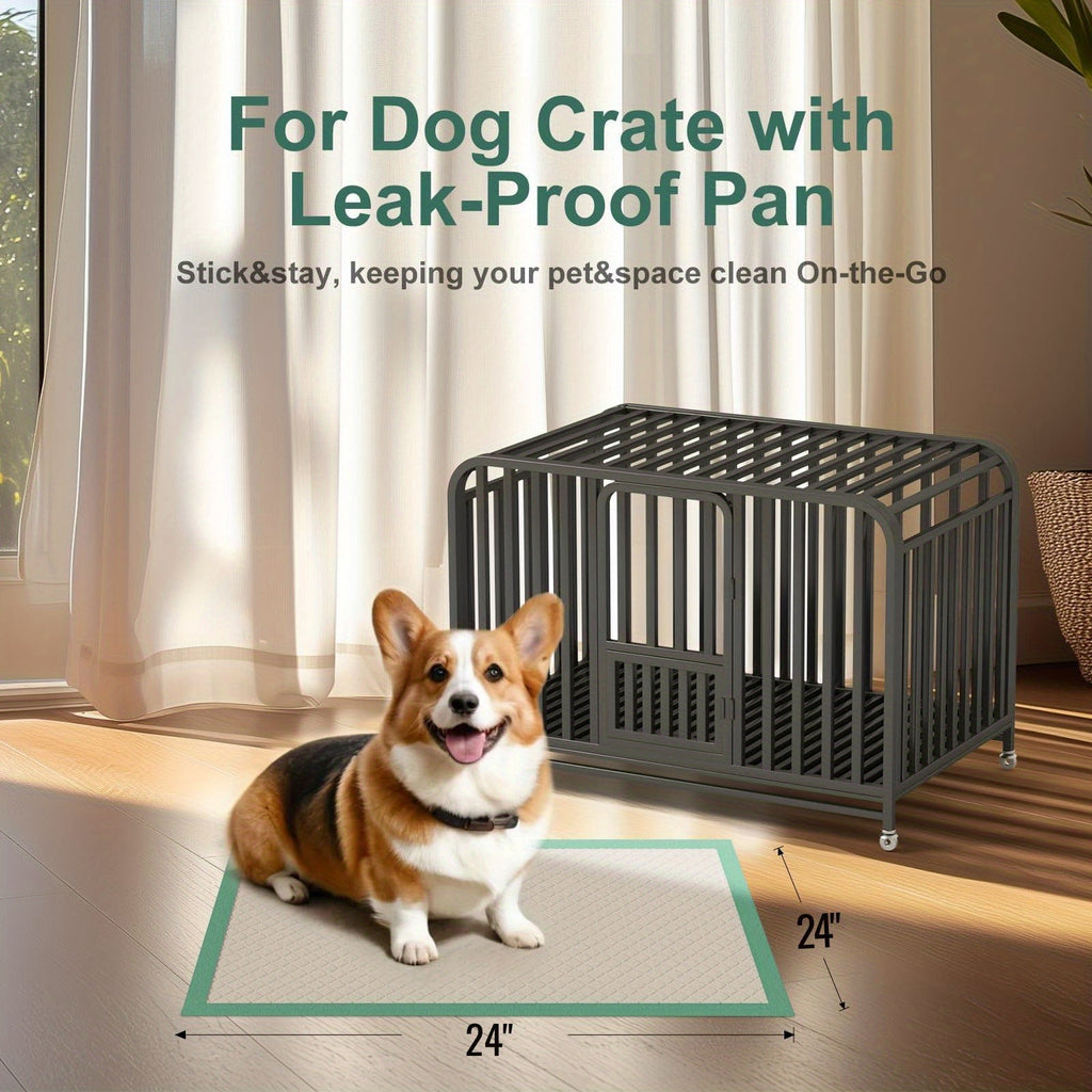 Dog Pee Pads 24 x 24 Inches, 6-Layer Disposable Puppy Training Pads with Absorbent Core and Waterproof Backing, 50 or 100 Count Packs