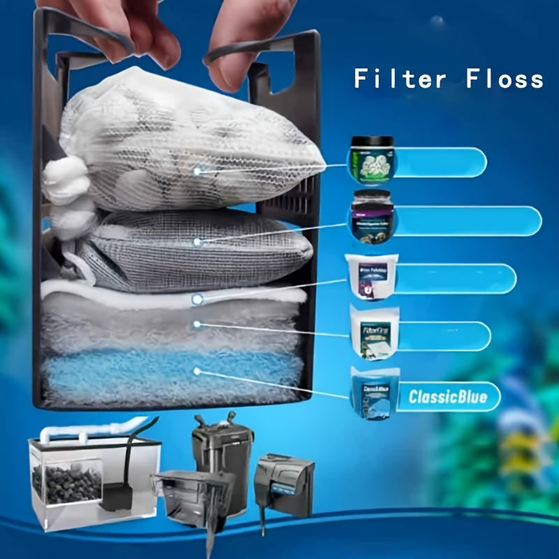 Aquarium Filter Pad 12 x 140 Inches, 1-Inch Thick PET Filter Media for Compatible Freshwater and Saltwater Fish Tank Filters and Pond Filtration Setups
