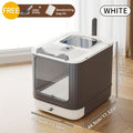 Cat Litter Box Kit with Foldable Large-Capacity Design, Tray, Scoop, Deodorizer Pack and Trash Bag for Indoor Cat Potty Care