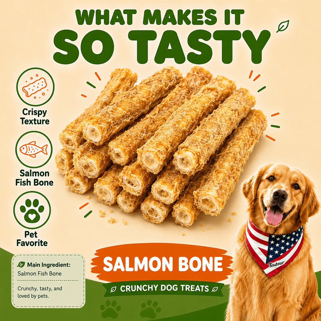 Salmon Dog Treats 85g, Freeze-Dried Crunchy Fish Snacks for Supervised Training Rewards, Walks and Everyday Treat Time for Small and Medium Dogs