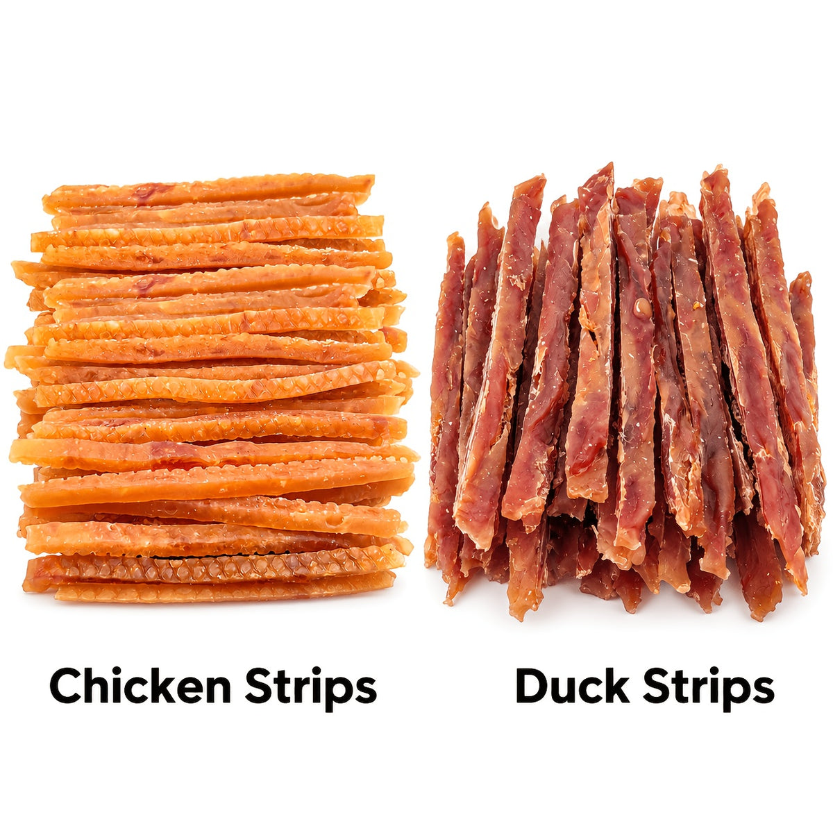 Chicken Jerky Cat Treats with Soft Shreds, Chicken or Chicken and Duck Blend Options for Supervised Snack Time, Training Rewards and Bonding