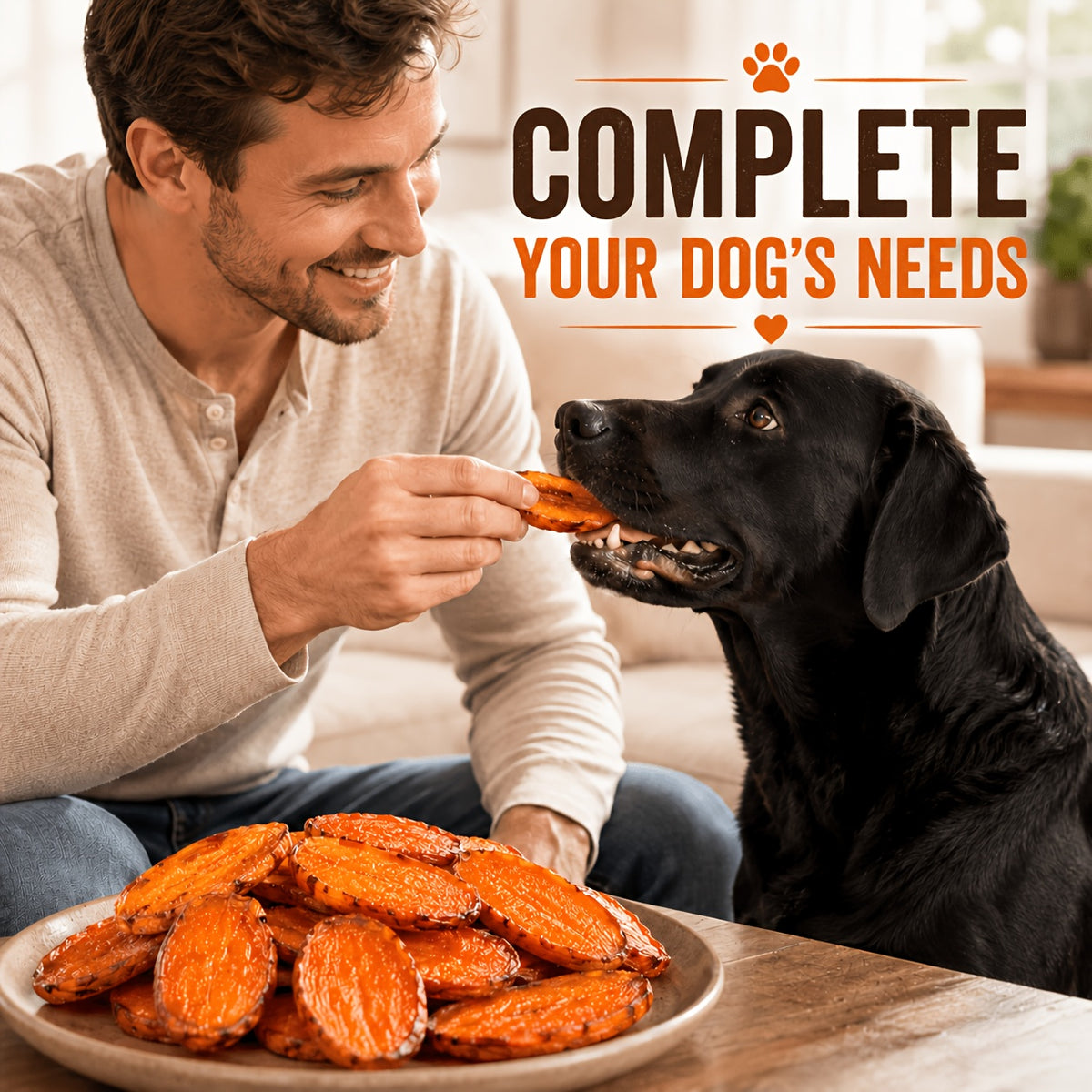 Dehydrated Sweet Potato Dog Chews, Thick-Cut Dried Slices with a 450g Option and Separate 10-Pack Beef Flavor Mini Sausage Choice for Supervised Rewards