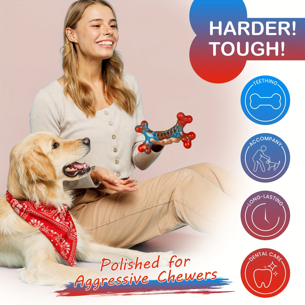 Dog Chew Toys for Aggressive Chewers, Large Breed Chewing Toys in 1 to 5 Piece Pack Options for Supervised Play and Everyday Toy Rotation