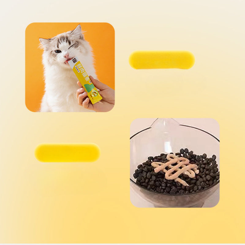 Lickable Cat Treats Bucket 100 Count, 15g Mixed Flavor Creamy Squeeze Sticks with Chicken, Tuna and Salmon for Hand Feeding and Cat Food Topping