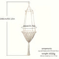 Rope Cat Hammock Hand-Woven Hanging Basket Bed for Indoor Resting, Round Pet Swing Nest in 15.75 or 11.81 Inch Diameter for Lounging