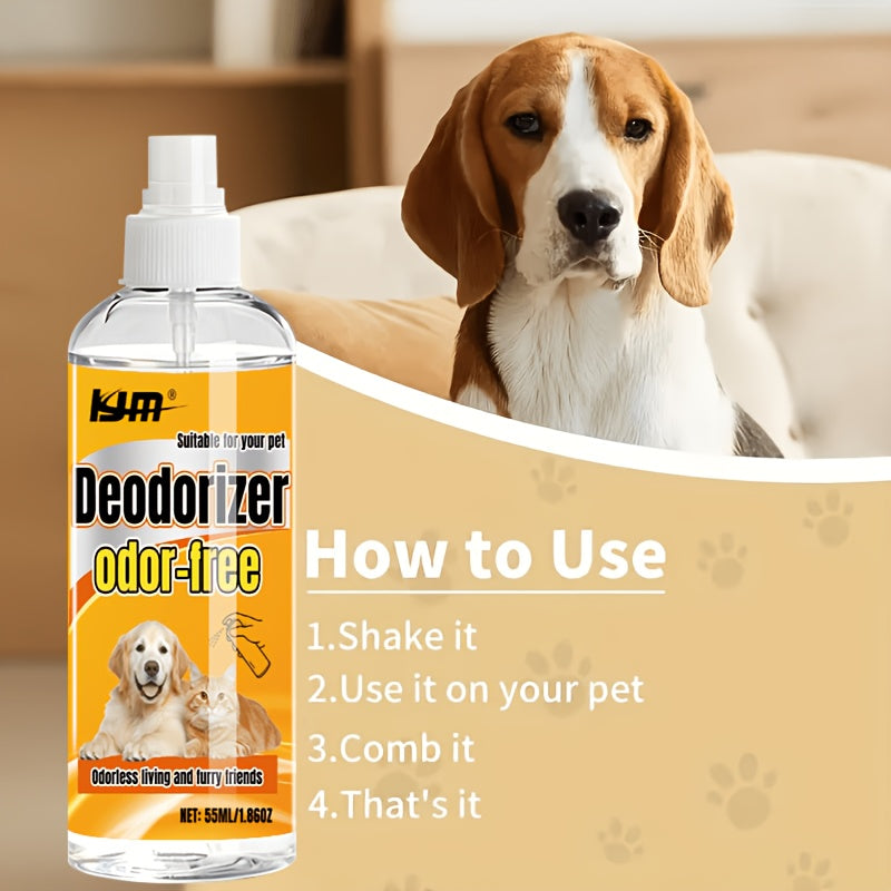 Vanilla Coconut Pet Deodorizing Spray, Portable Pet Fragrance Mist for Everyday Grooming Freshness, Surfactant-Free Formula, 1 Piece