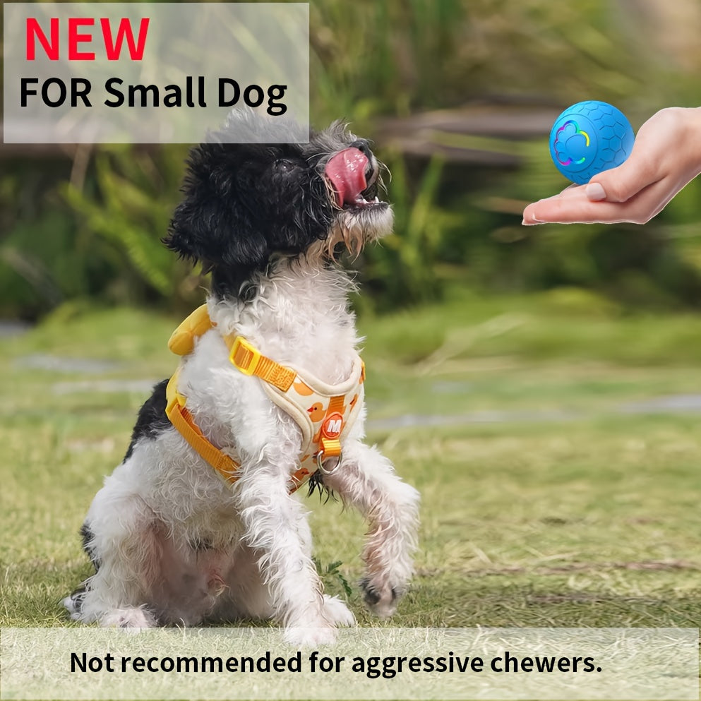 Interactive Pet Balls 2 Pack with Motion Sensor and Flashing Lights, USB Rechargeable Jumping and Rolling Toys for Small Dogs and Cats, Two Modes