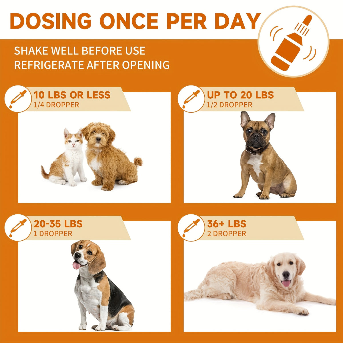 Pet Supplement Drops with Black Walnut and Pumpkin Seed, 2 fl oz Liquid Format with One, Two or Three Bottle Options for Veterinarian-Guided Care