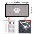 Dog Mesh Gate for Room Separation, Portable Folding Pet Barrier Net with 43.31 Inch Small and 70.87 Inch Large Length Options or Model M Set