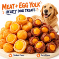 Chicken and Duck Dog Treats with Egg Yolk Options, Savory Meat Snacks for Supervised Training Rewards, Occasional Treat Time and Food Toppers