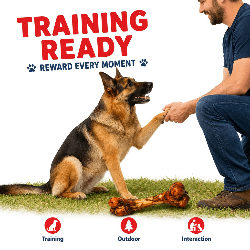 Beef Bone Dog Chews with S, L and Gift Package Options, Bone Treat Selection for Supervised Chewing Sessions and At-Home Dog Reward Routines