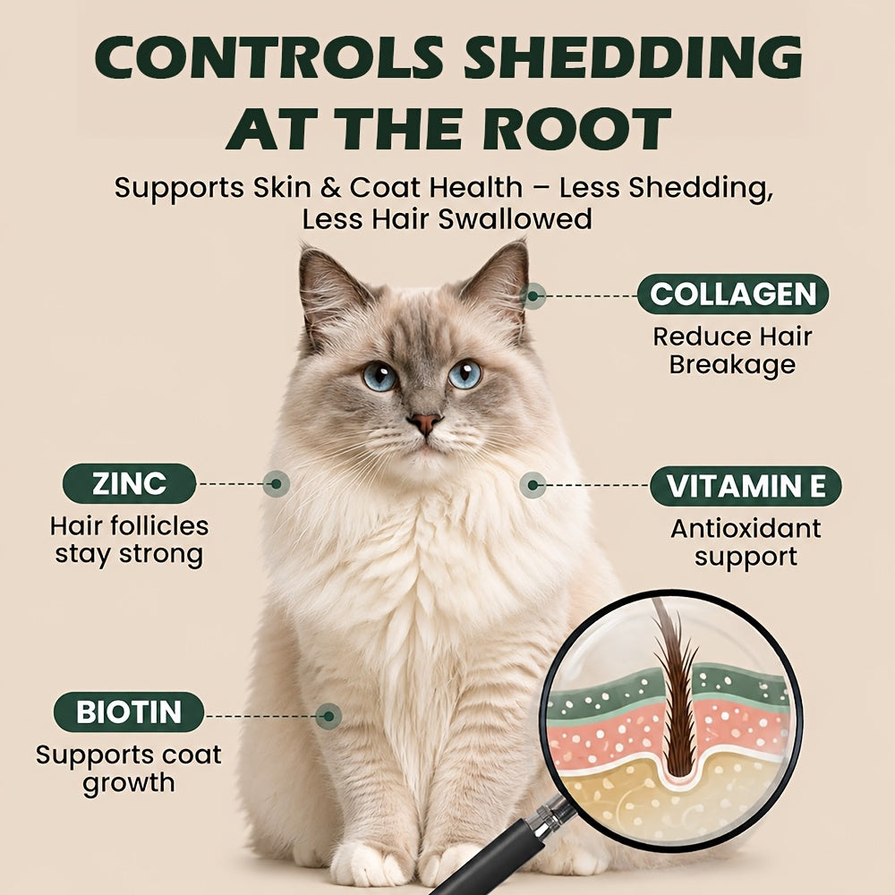 Cat Hairball Treats with Fiber and Fish Oil, Dual-Texture Crunchy and Creamy Cat Snacks for Indoor Cats, Chicken Flavor and Multipack Options
