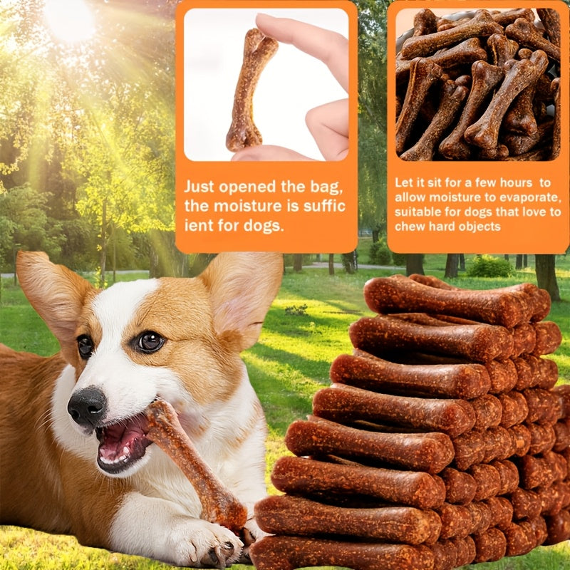 Beef Dental Chew Bones for Dogs, 150g / 5.29oz Meat-Filled Dog Treats for Supervised Chewing, Training Rewards and Everyday Snack Time