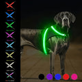 LED Dog Vest with 8 Lighting Modes, Rechargeable Mesh Light Up Walking Vest with Reflective Design and Changeable Color, XS to L